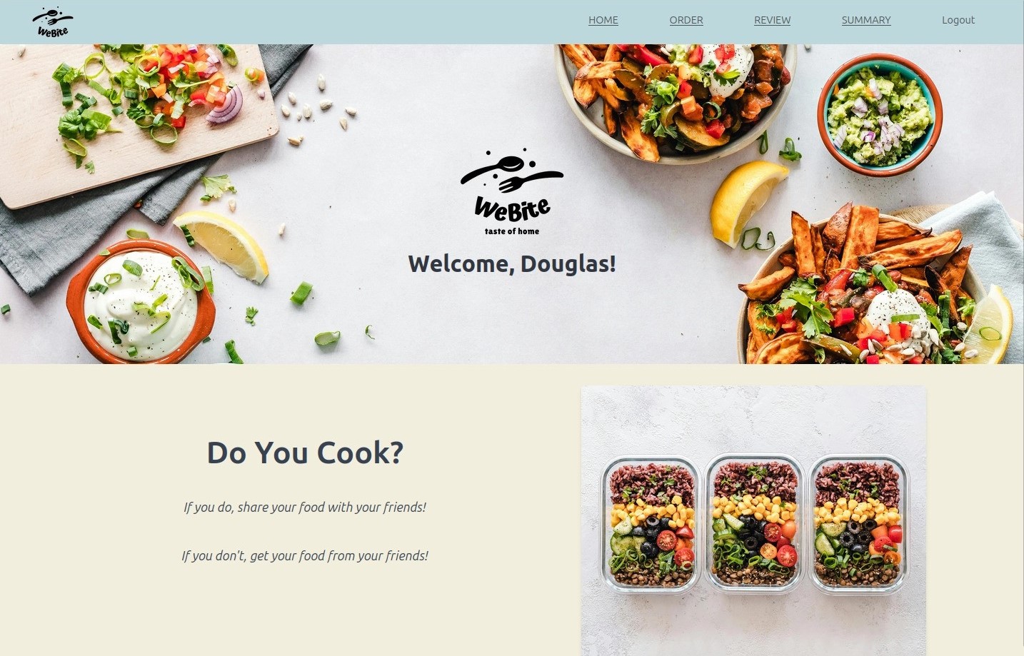 Home page